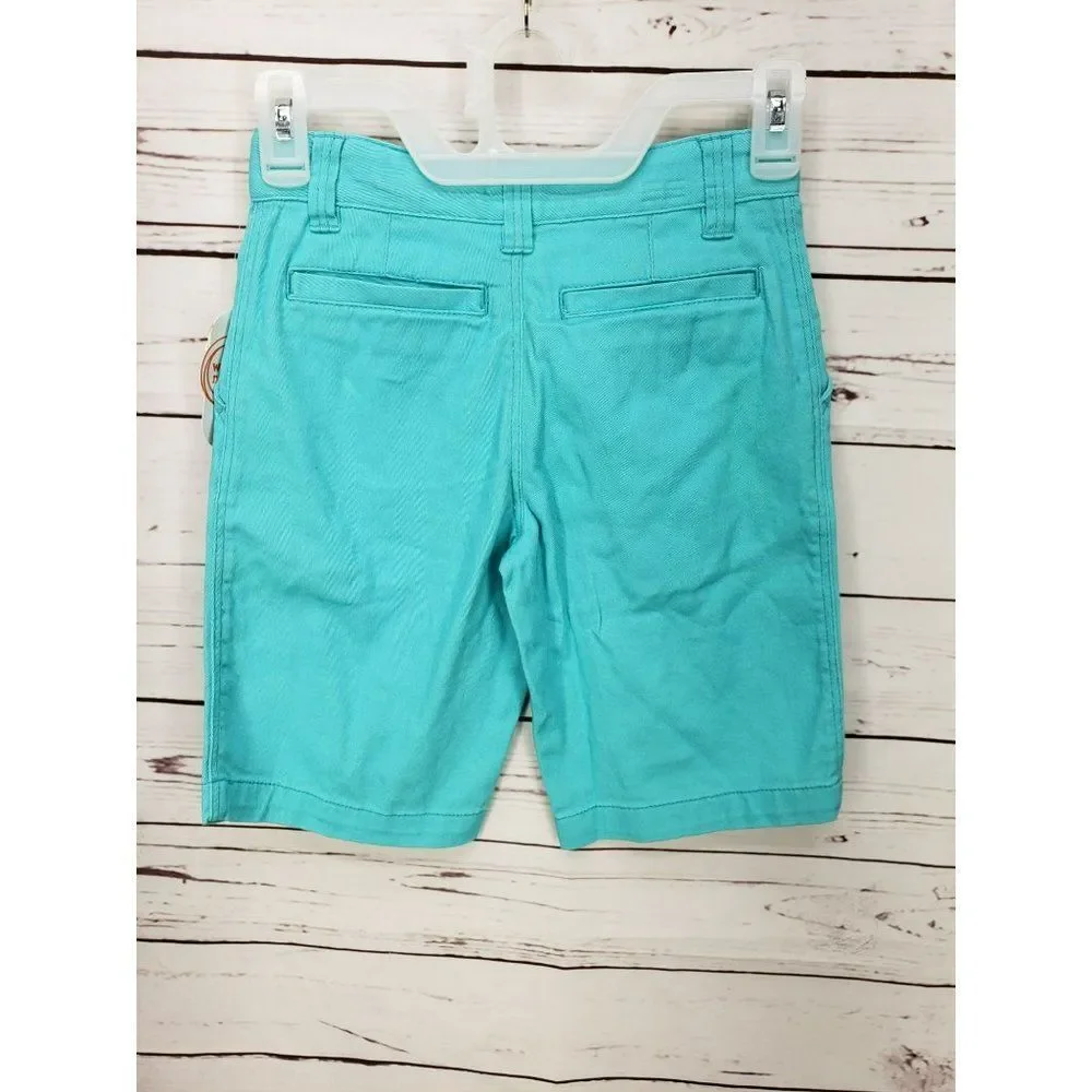 Wonder Nation Bleached Teal Size 8 Bermuda Adjustable Waist Shorts‎